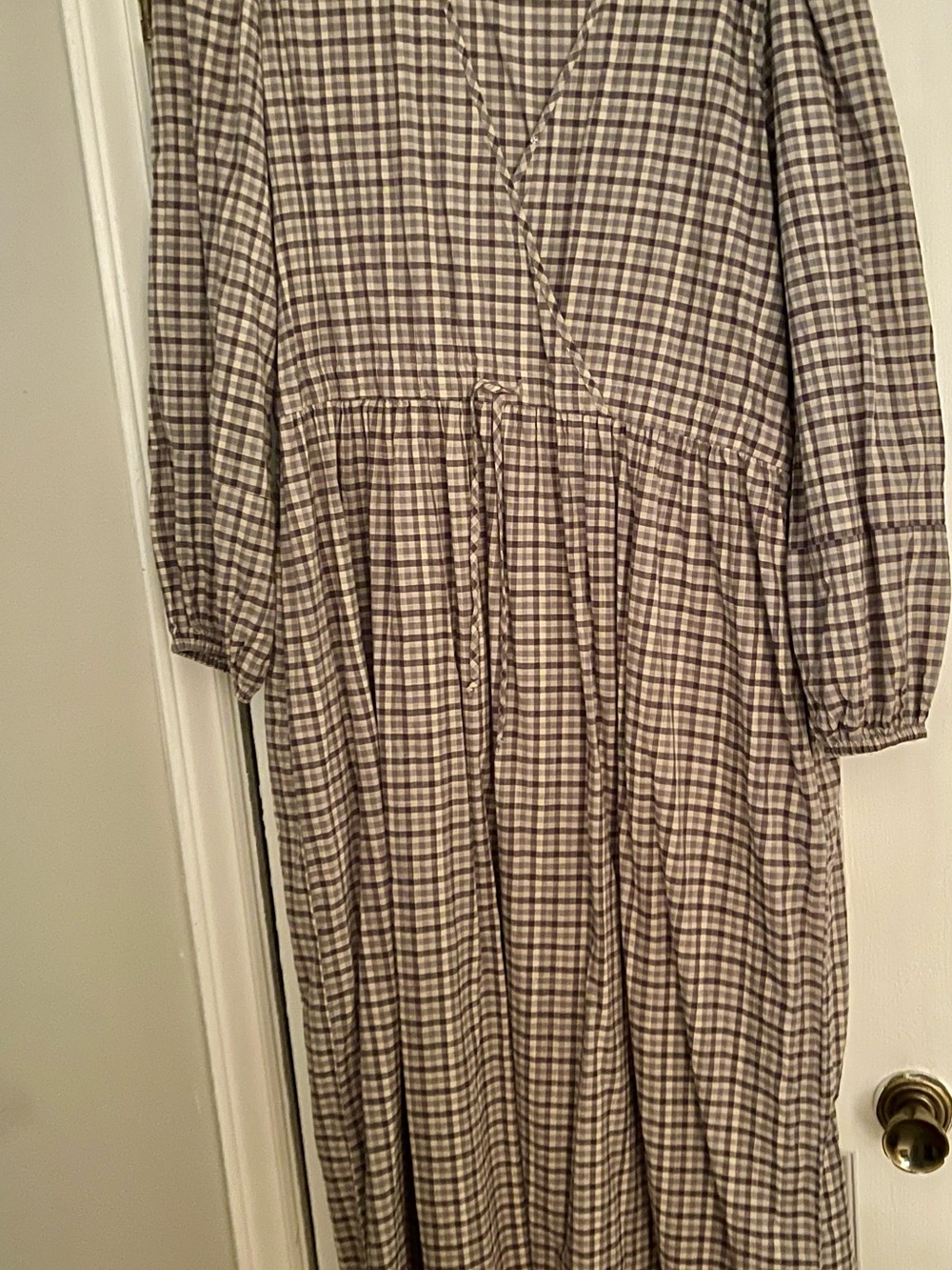 Christy Dawn Gingham V-Neck Dress - Picture 4 of 7